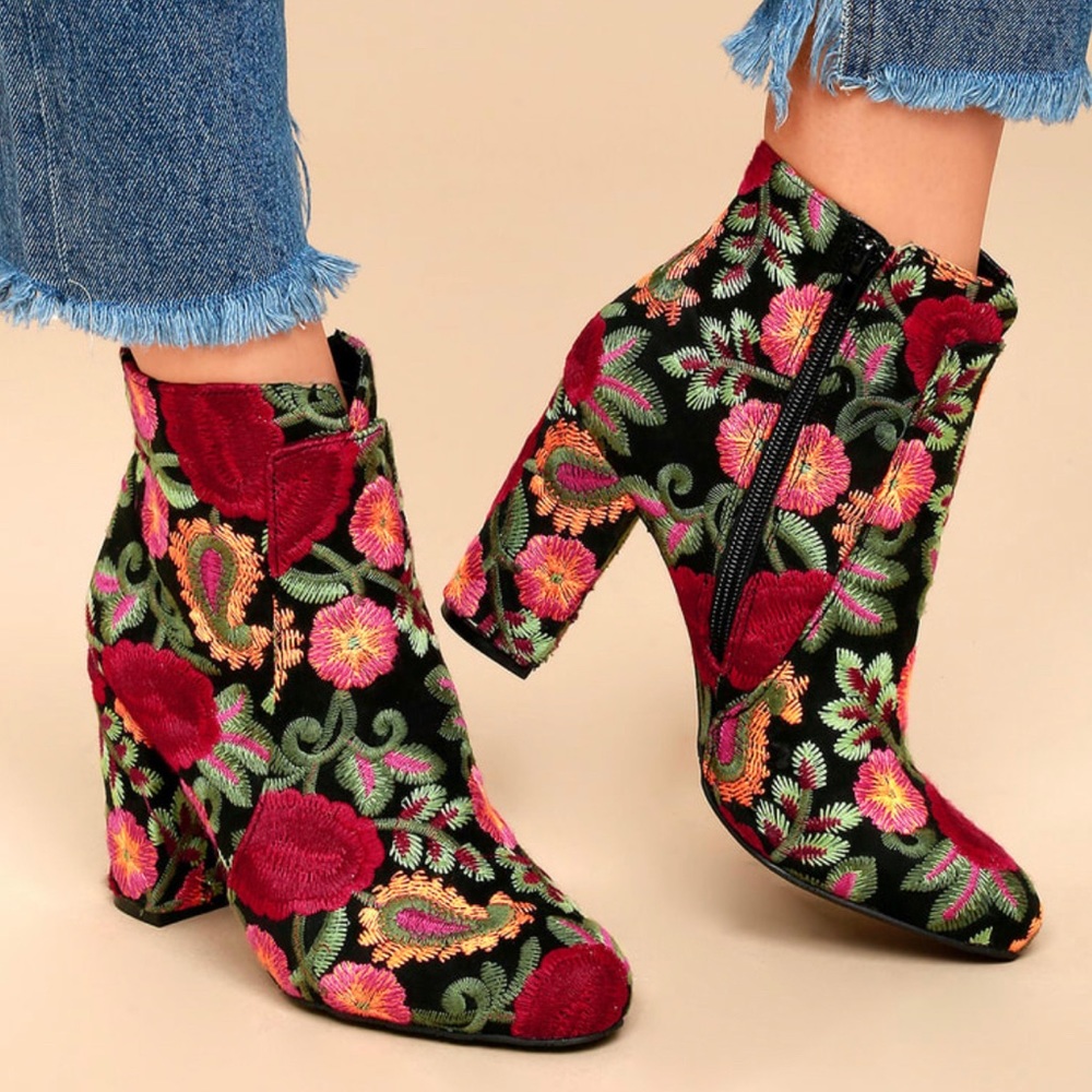 Floral Booties